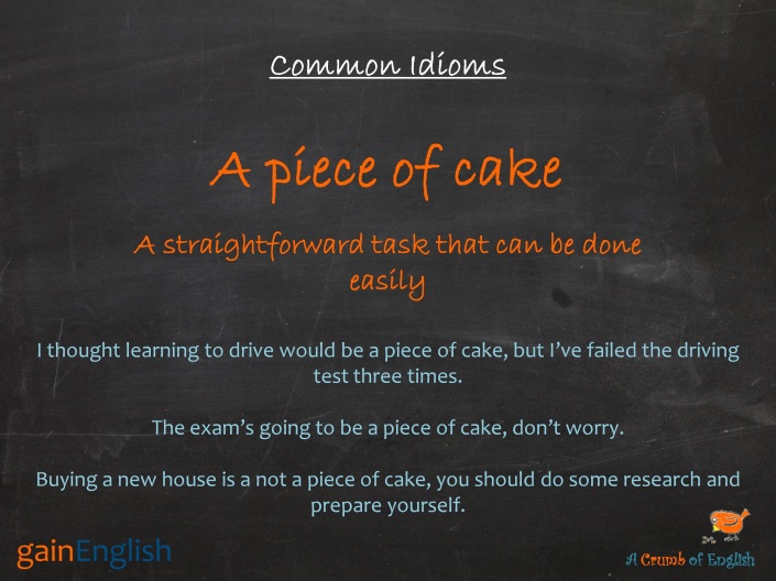 Common Idioms - A piece of cake